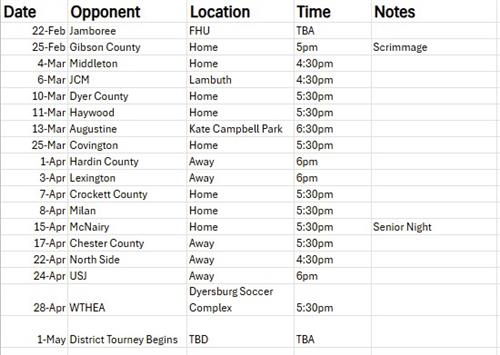Boys Soccer